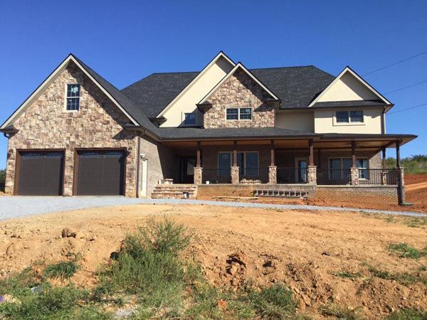 Large house with two different siding  — custom siding in Elizabethton, TN