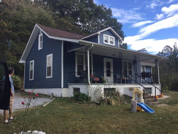 Blue House  — custom siding in Elizabethton, TN