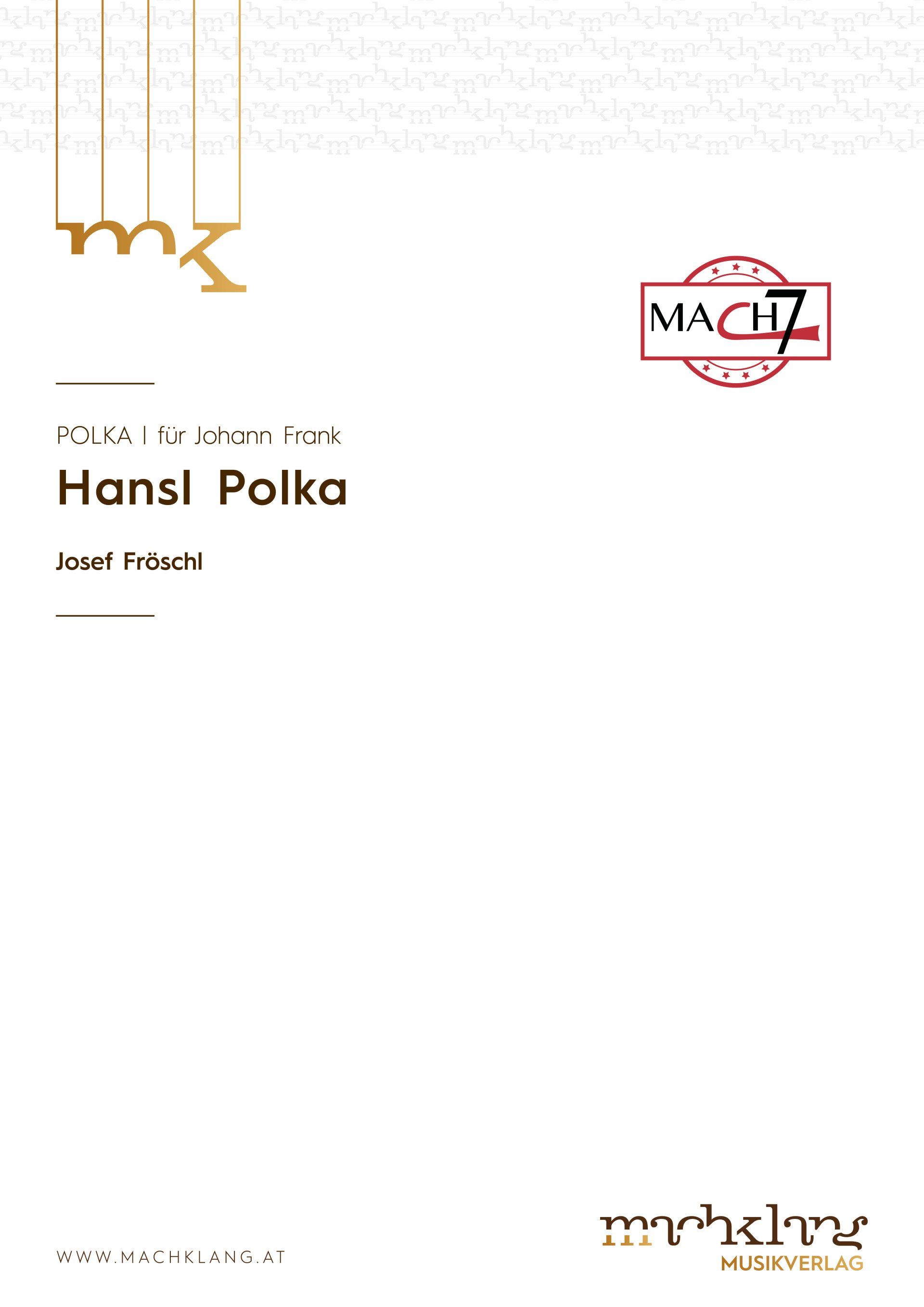 Das Cover eines Buches mit dem Titel „Hansl Polka“.