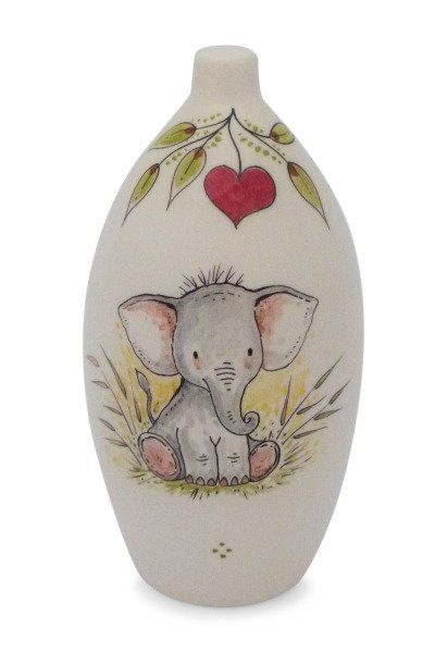 Hand painted child urn Elephant