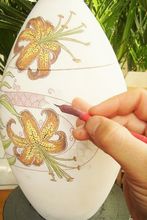 urn schilderproces hand painted cremation urn - The Painting Process