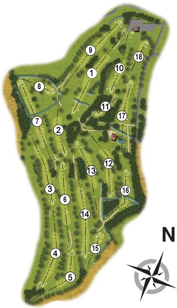 Course Planner of our picturesque Warwickshire golf course