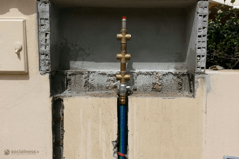 stesura tubazioni impianto idrico