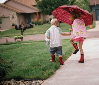Kids running