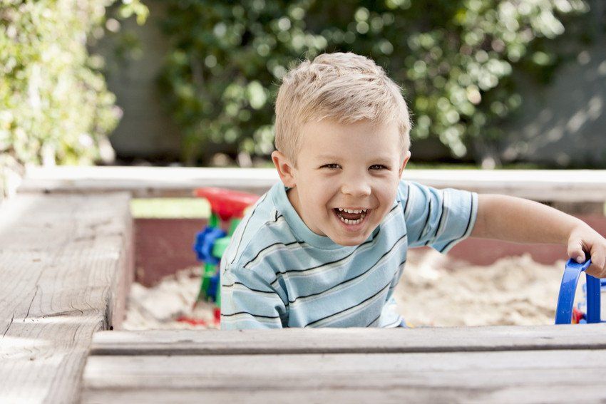 kid laughing