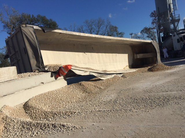 RV Towing —  Tipped Over Trailer Truck  in Houston, TX