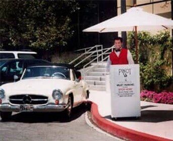 Car Valet - Staff with White Car in Garden Grove, CA