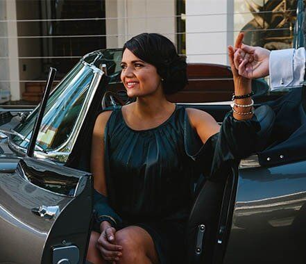 Valet Services - Pretty young lady leaving her car in Garden Grove, CA