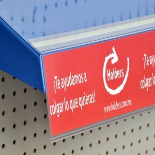 Porta precios y Porta etiquetas en punto de venta, marca HOLDERS