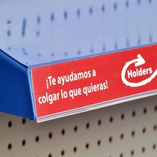 Porta precios y Porta etiquetas en punto de venta, marca HOLDERS