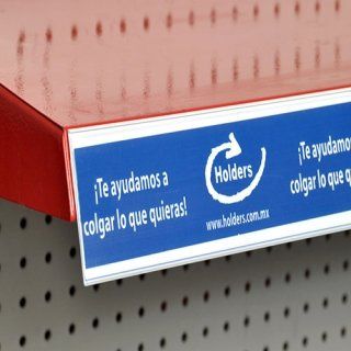 Porta precios y Porta etiquetas en punto de venta, marca HOLDERS