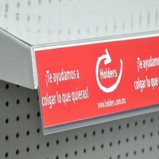 Porta precios y Porta etiquetas en punto de venta, marca HOLDERS