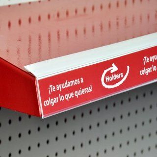 Porta precios y Porta etiquetas en punto de venta, marca HOLDERS