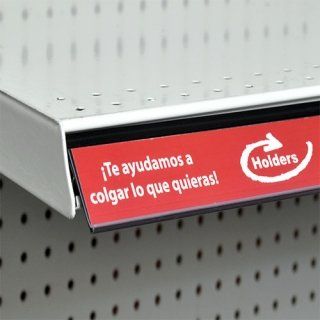 Porta precios y Porta etiquetas en punto de venta, marca HOLDERS