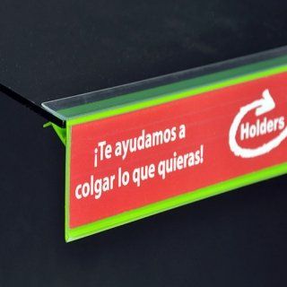 Porta precios y Porta etiquetas en punto de venta, marca HOLDERS