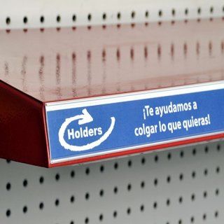 Porta precios y Porta etiquetas en punto de venta, marca HOLDERS