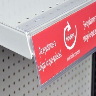 Porta precios y Porta etiquetas en punto de venta, marca HOLDERS