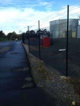 Black PVC Chainwire Fencing