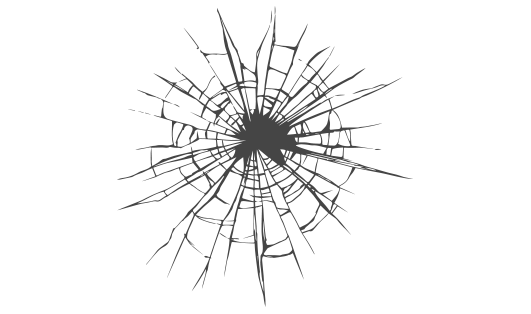 Image of a cracked windscreen
