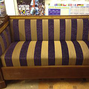 wooden sofa
