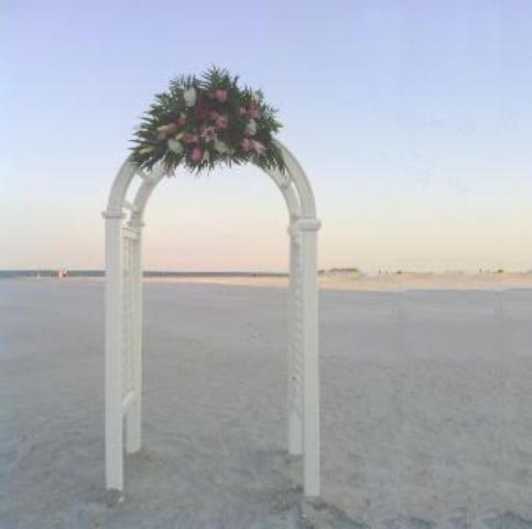 beach wedding decoration
