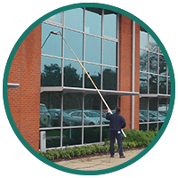 Man Cleaning Windows