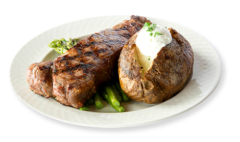 Steak in Plate