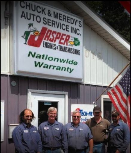 Chuck and meredy 's auto service inc. has a nationwide warranty