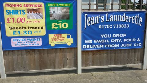 advertisement for the laundry
