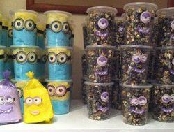 Prepackaged Cotton candy and popcorn