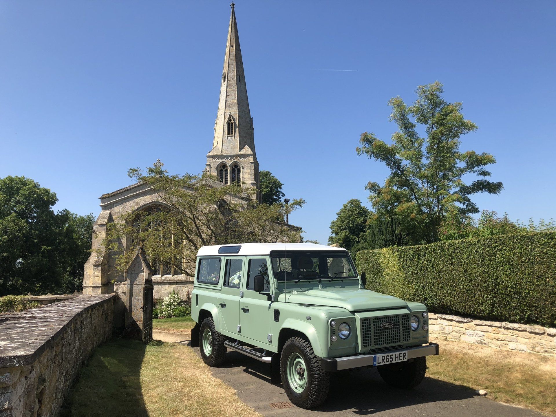 land rover hearse