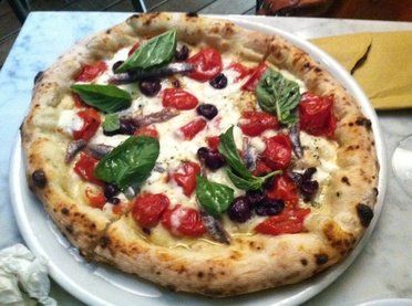 Pizza with toppings