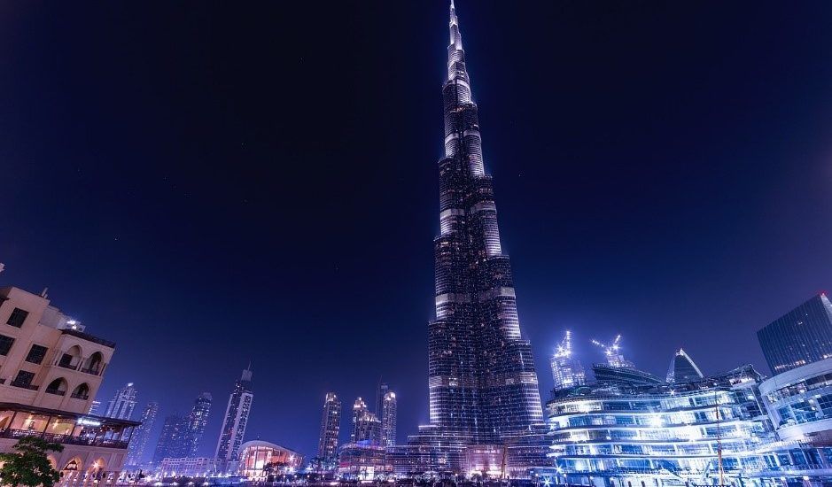 Burj Khalifa at night