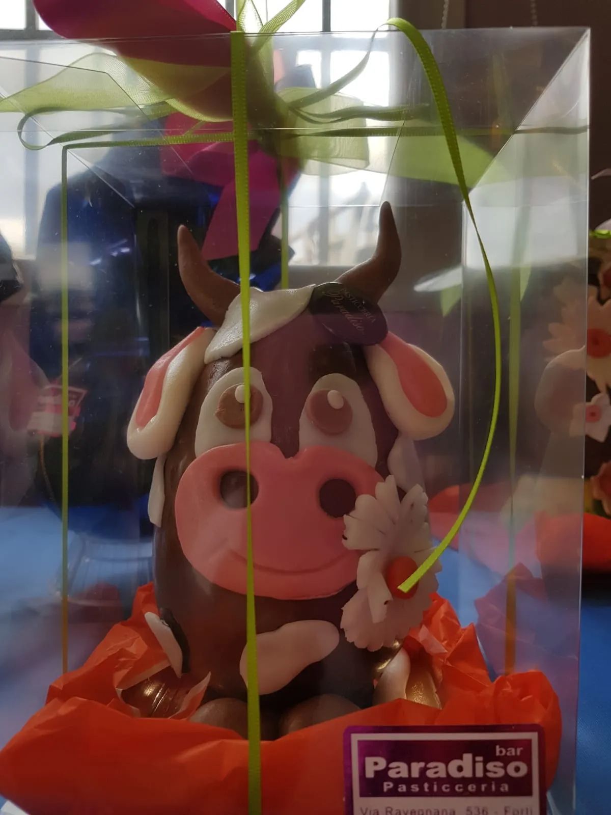 mucca in cioccolato