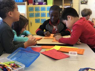 Kids Playing Pink Tower — Preschool & Daycare in Virginia Beach, VA