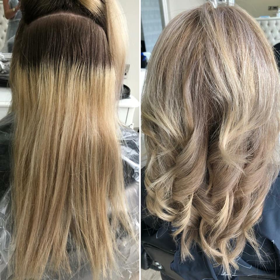 before and after hairdressing images