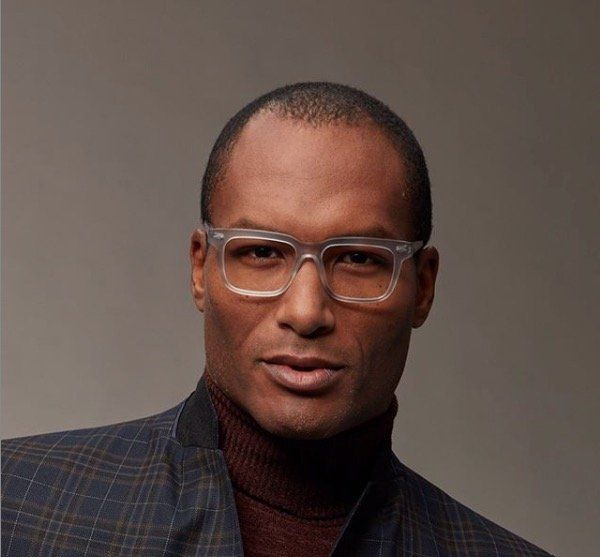man wearing prescription eyewear
