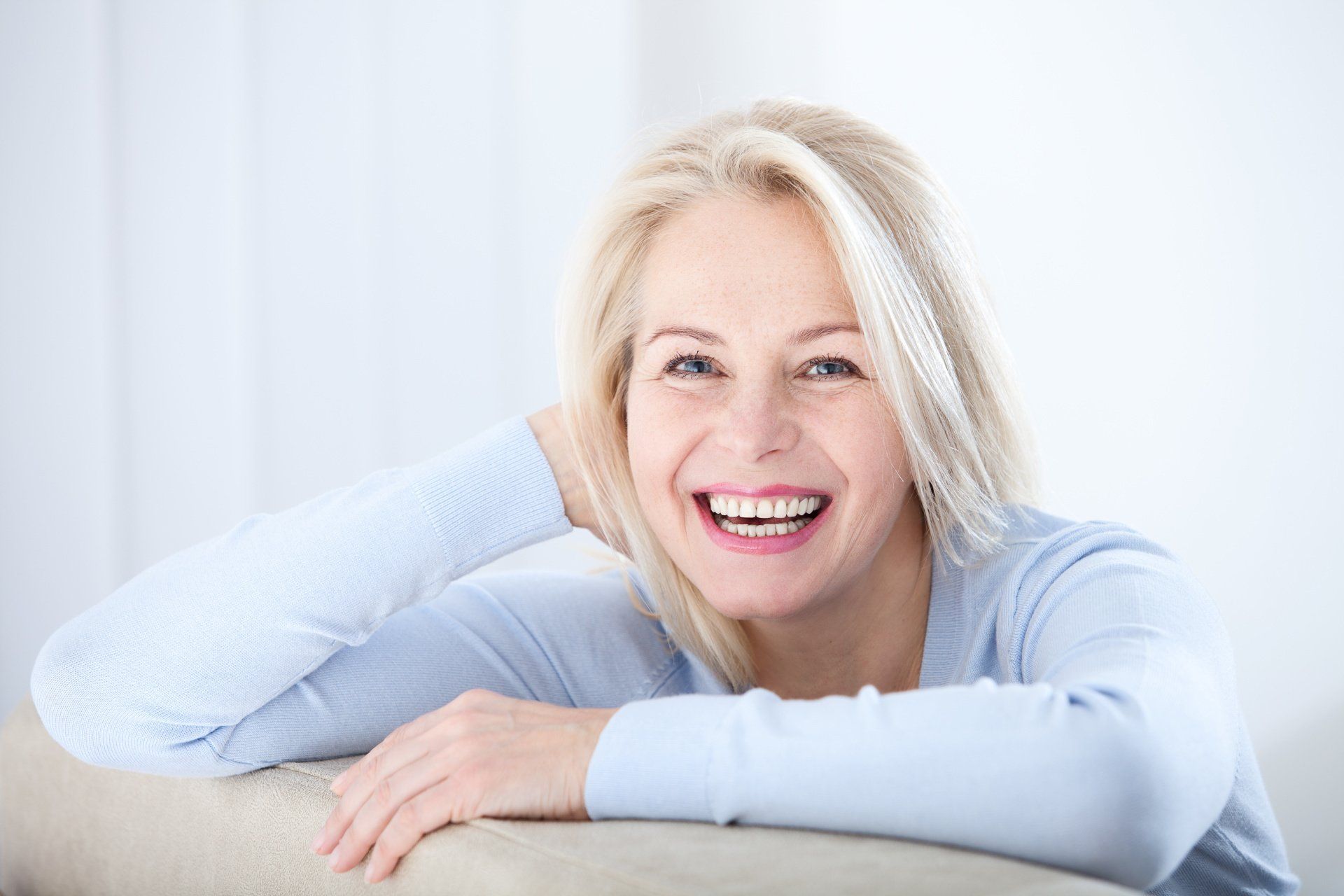 smiling older woman