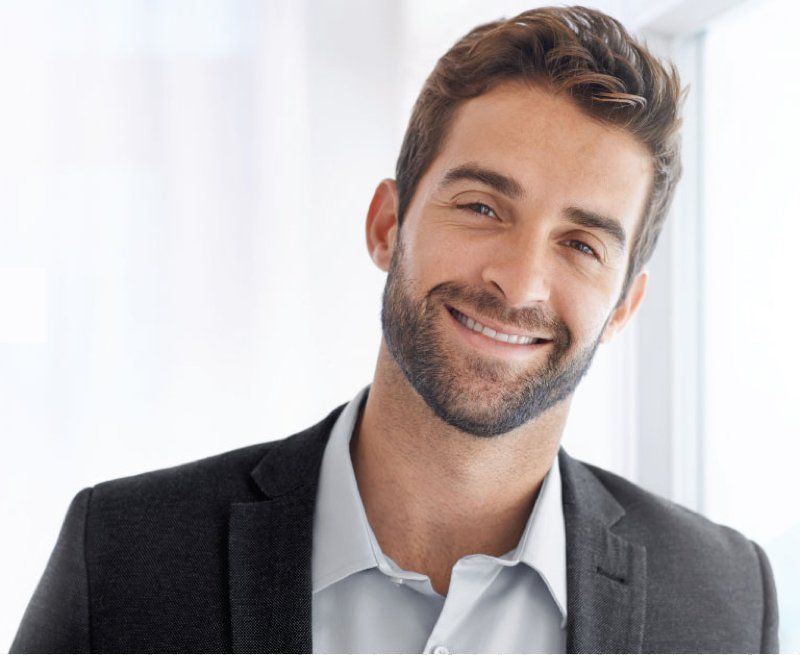 man smiling