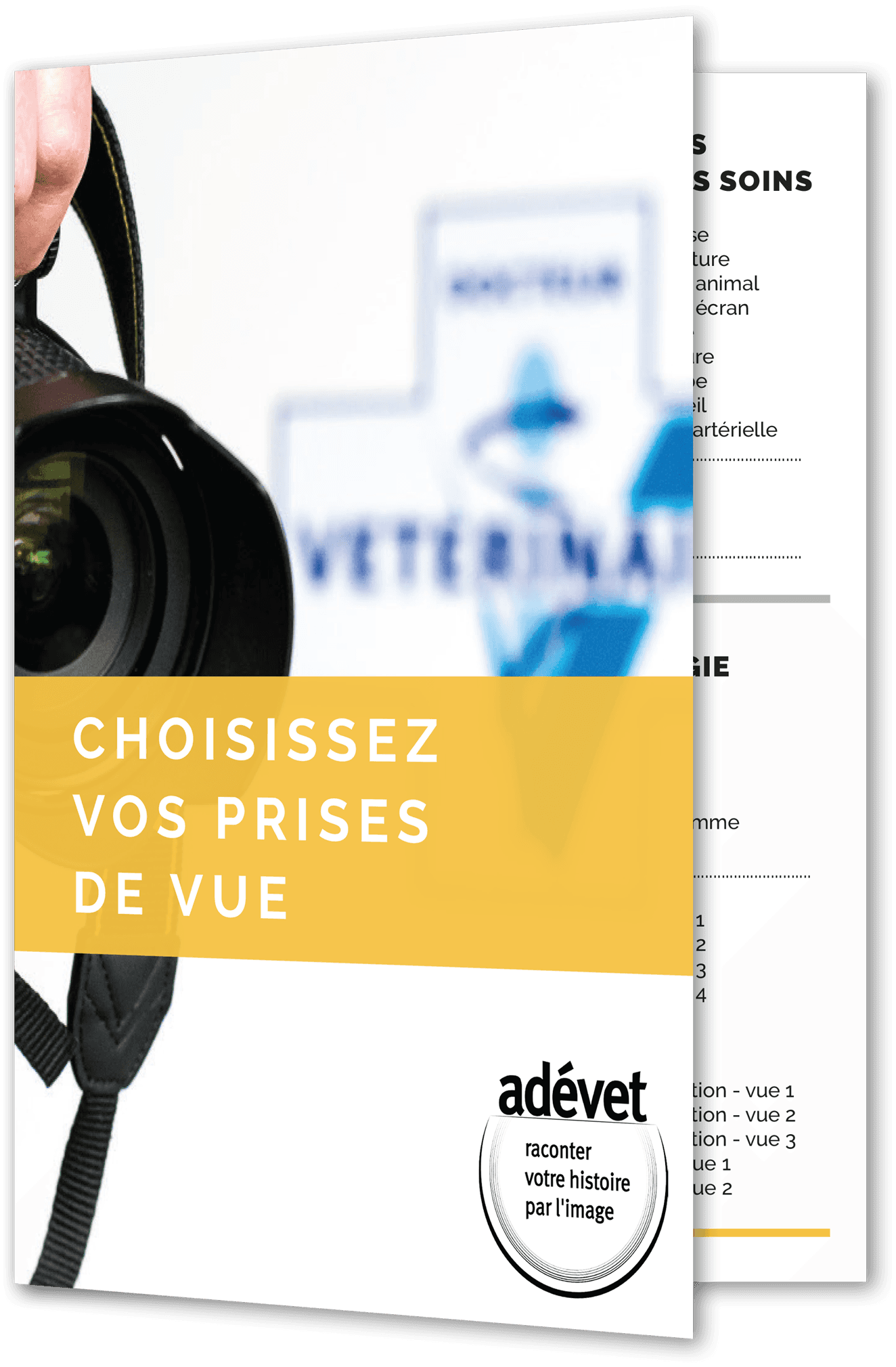 Préparer shooting photo vétérinaire