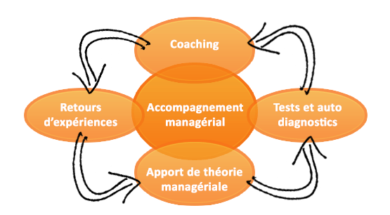 L'accompagnement managérial associe différentes composantes facilitant l'acquisition de nouvelles compétences et la mise en place des changements. accompagnement management vétérinaire, manager vétérinaire