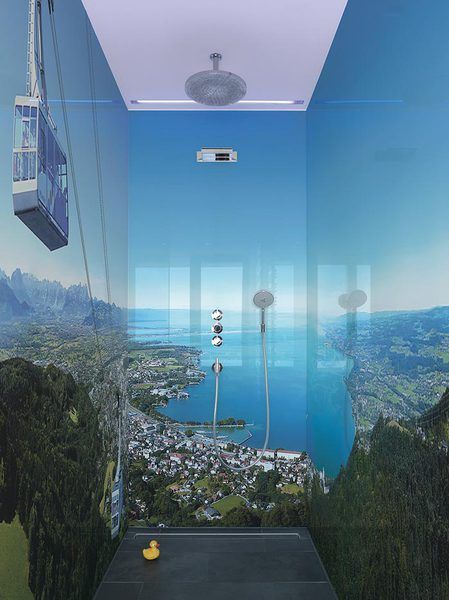 Glasdusche