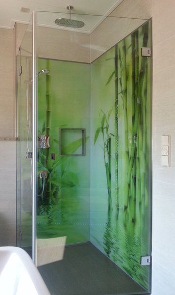 Glasdusche