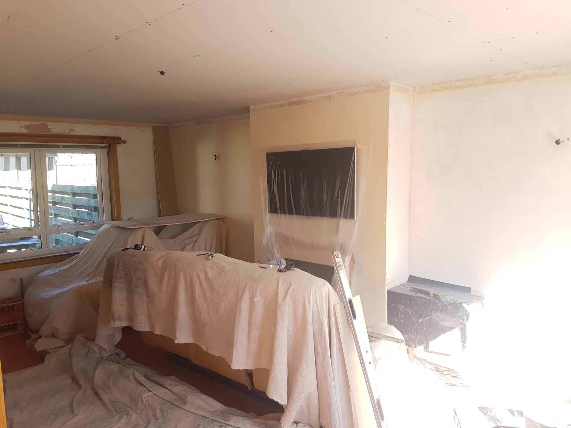 Before plastering