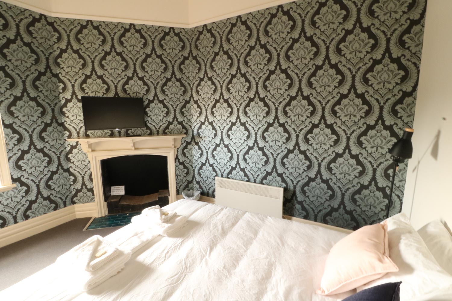 Fire Place and Bed