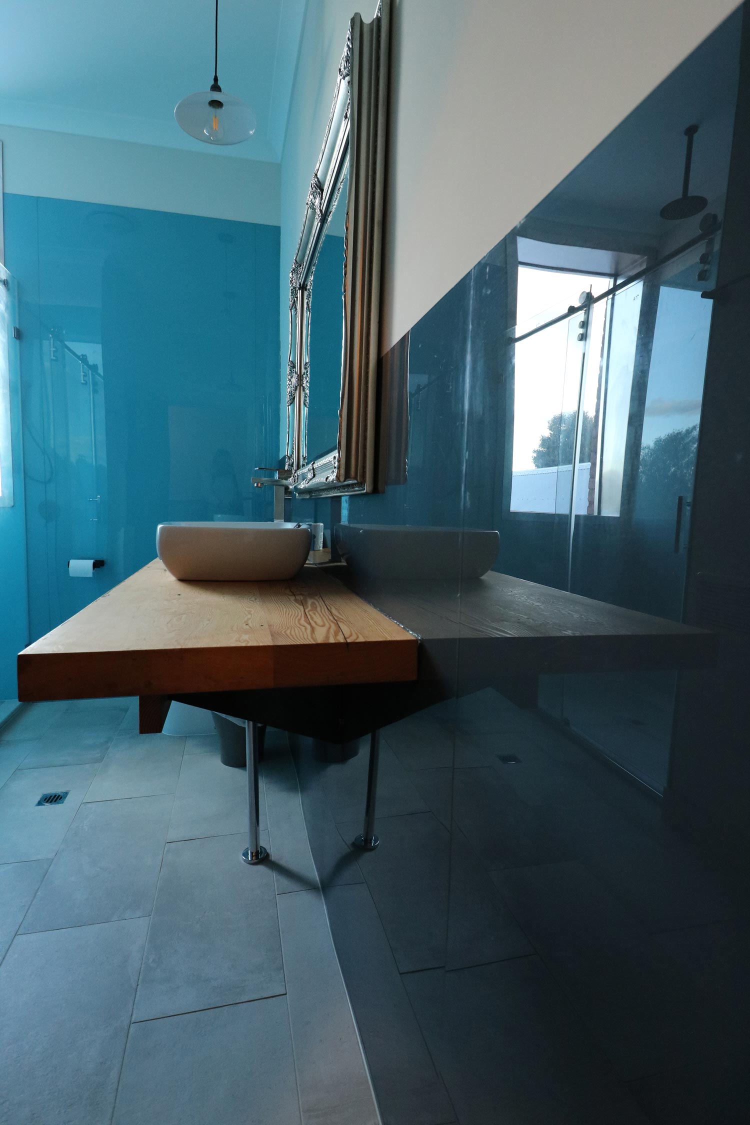 Wall and Wash Area