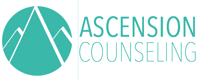 A logo for a counseling company called ascension counseling