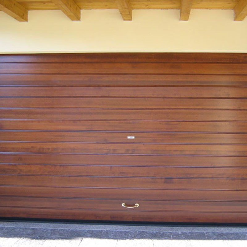 porta sezionale garage color legno