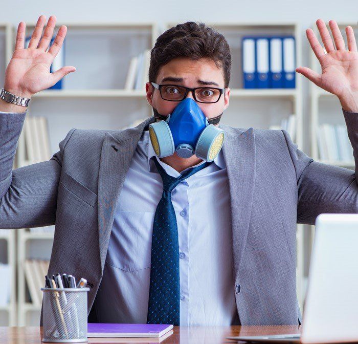 Man Wearing a Mask — Manheim, PA — Garden Spot Mechanical, Inc. Man Wearing a Mask — Manheim, PA — Garden Spot Mechanical, Inc.