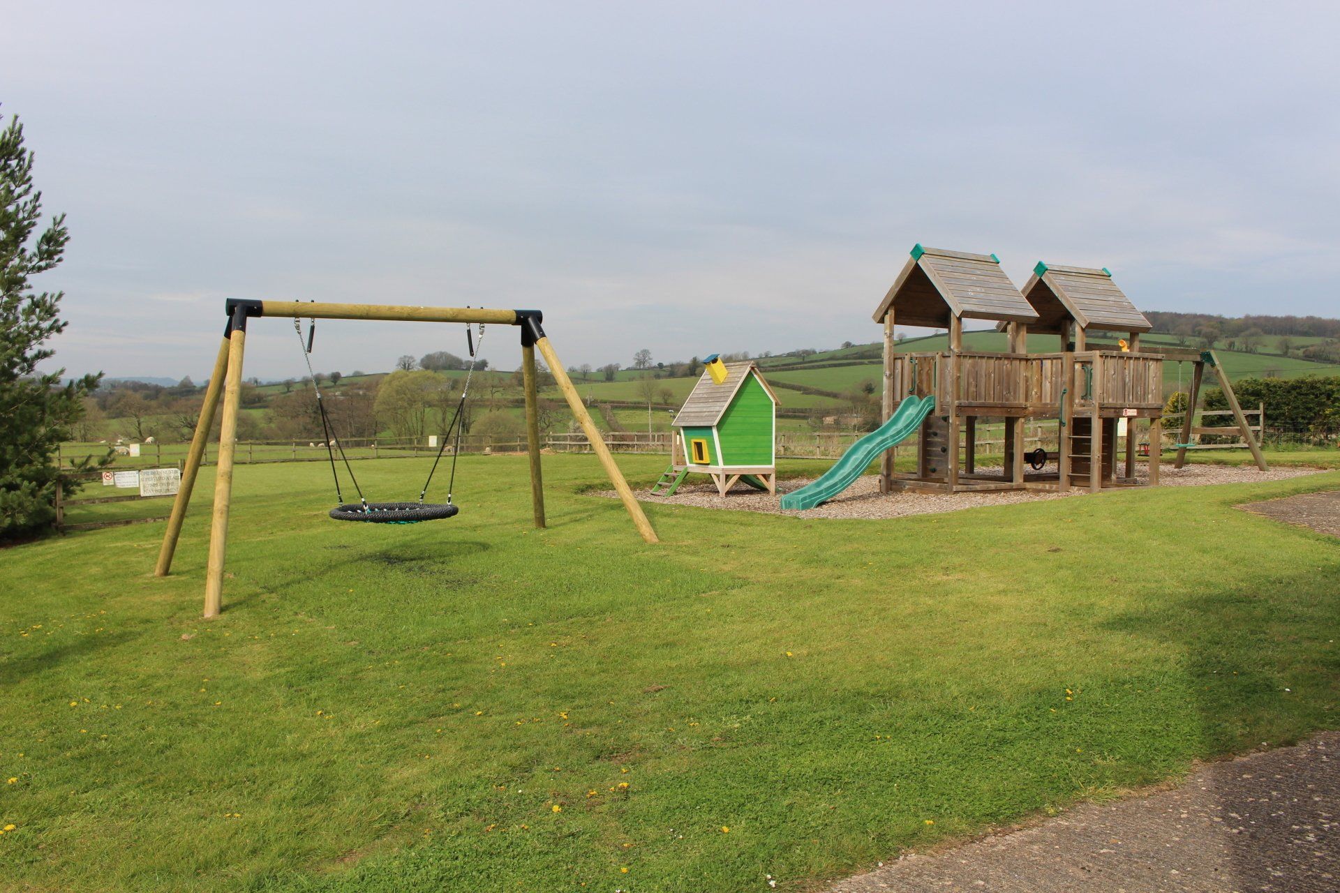 Climbing Frame and Basket Swing